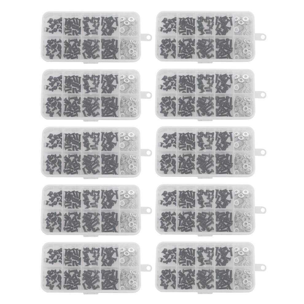 Screws Box Set For 1/10 Hsp Traxxas Tamiya Hpi Kyosho D90 Src10 Remote Control Rc Car Parts 1800Pcs 6031698427026