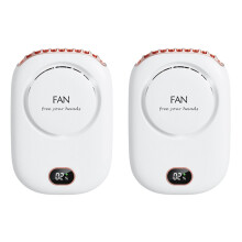 2X Fan Mini USB Cooler Rechargeable Ventilador Travel Handheld Portable Silent Small Electric Cooling Fans White