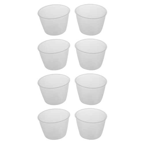 4X Plastic 120Ml Electric Cooker Rice Measuring Cup 2Pcs Clear White