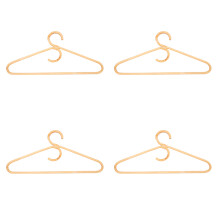 Rattan Clothes Hanger Style,Garments Organizer,Rack Adult Hanger,Room Decoration Hanger for Your Clothes.4 Pcs