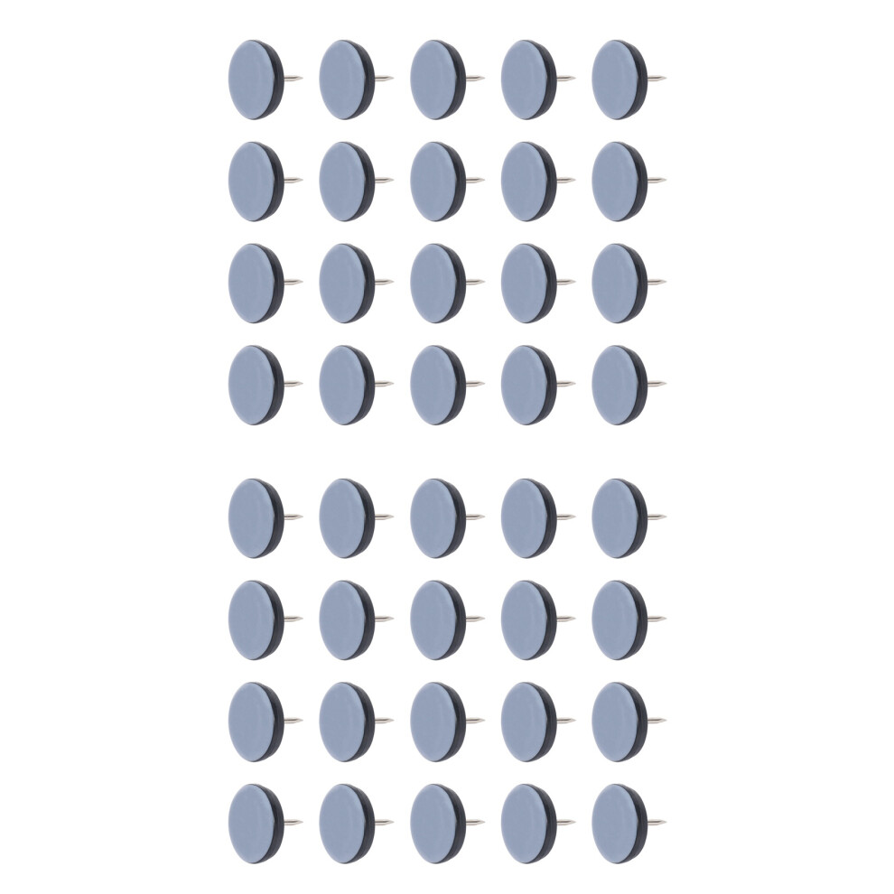 40Pcs 25Mm Chair Gliders Furniture Sliders Ptfe Easy Moving Pads Round With Nail Feet Protector For Hardwood Floor 4712880688112