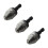 3X Silver+Black 6mm Keyless Drill Bit Chuck Quick Change Adapter Converter Hex Shank 1