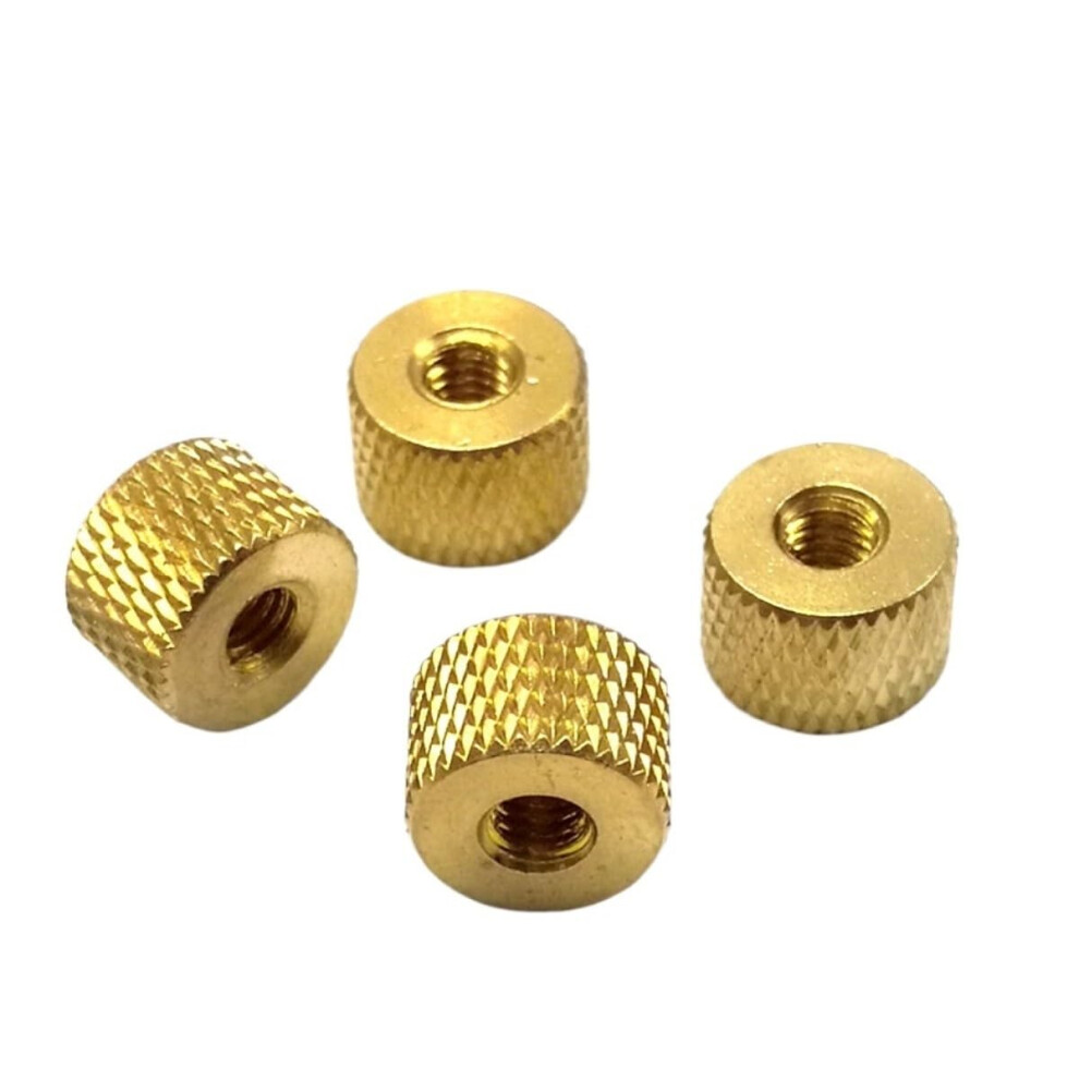 M2 M2.5 M3 M4 Brass Knurled Thumb Nuts Set, B067 (M2100 Pieces) M2 100 Pieces 9189345762543