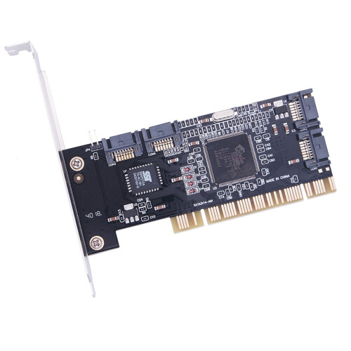 2 set 4 Ports PCI SATA Raid Controller Internal Expansion Card with Two Sata Cables 2