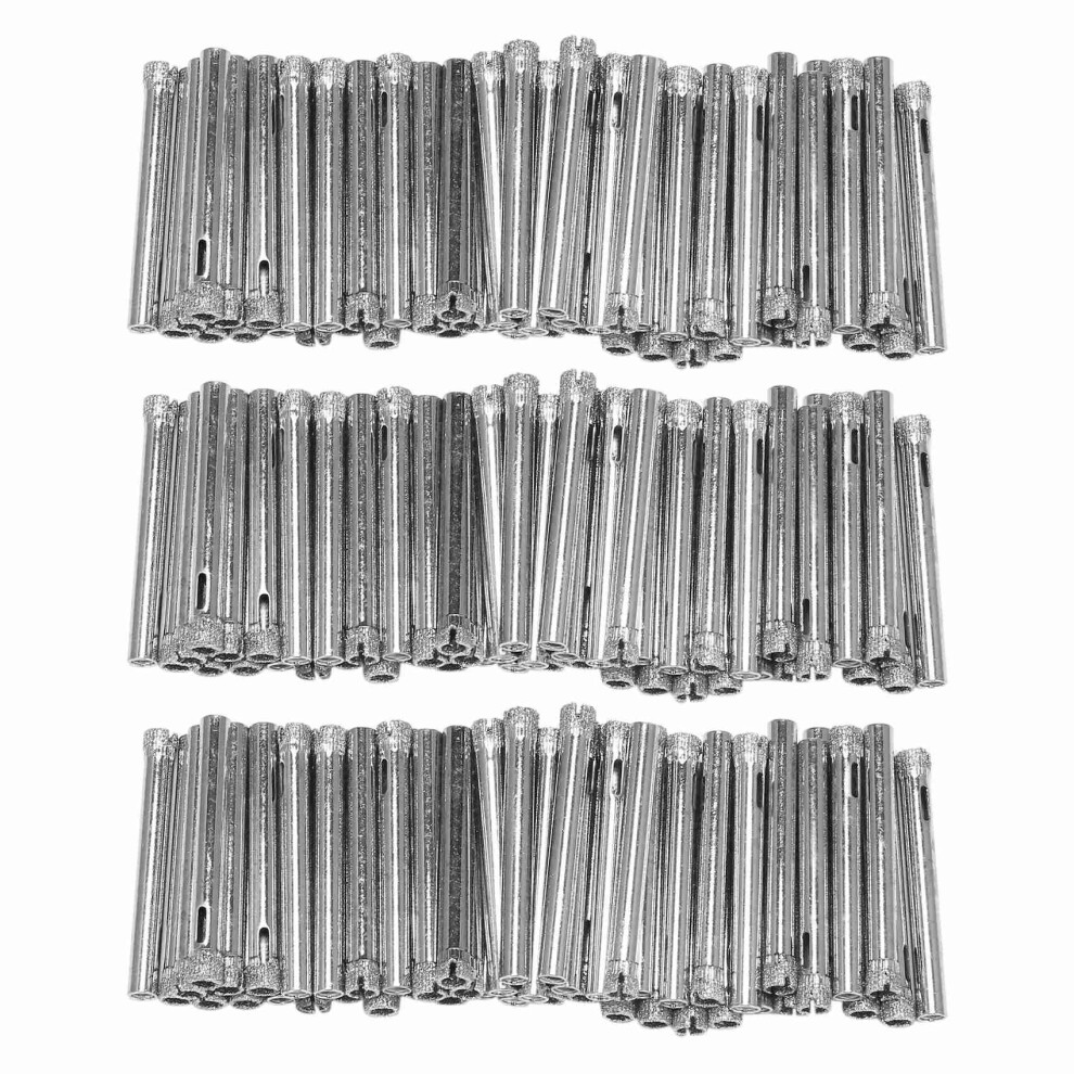 150Pcs Diamond Coated Drill Bit Set 6Mm Diamond Tipped Hole Saw For Tile, Glass, Ceramics, Porcelain, Marble 4712880683438