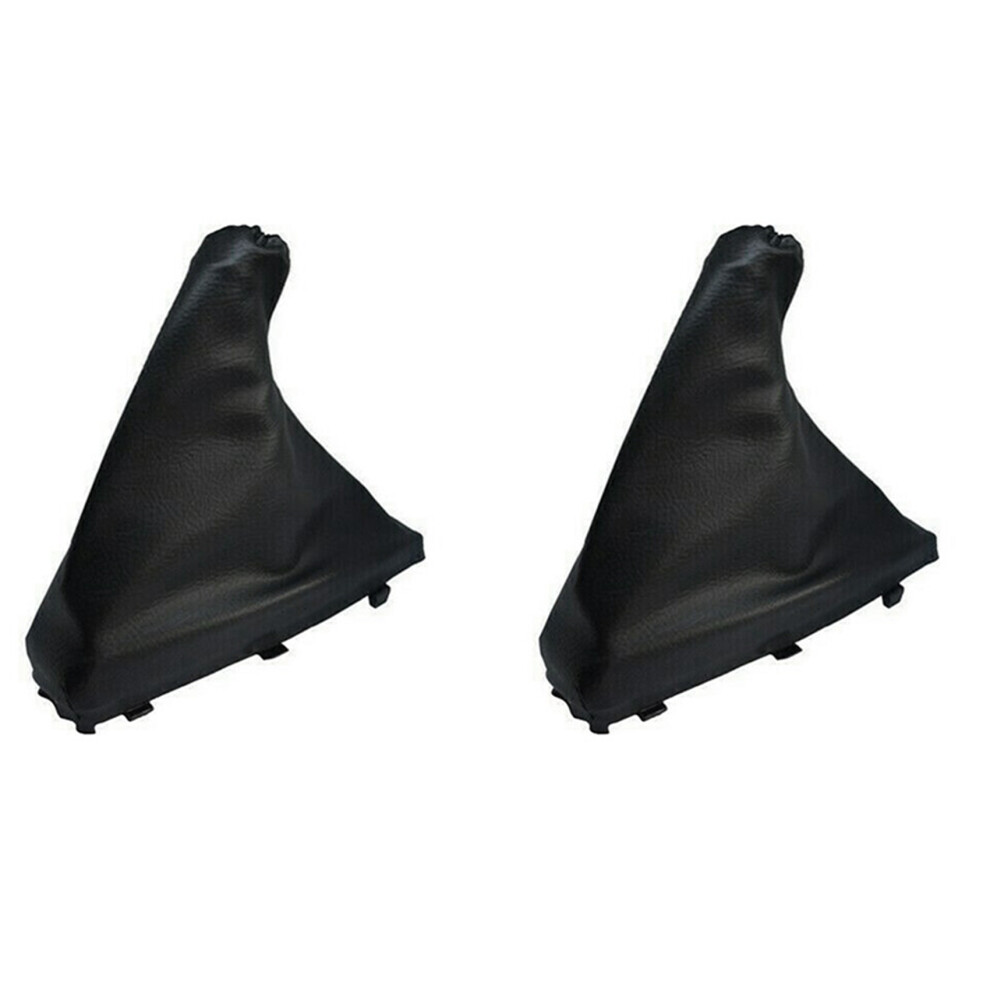 2X Parking Handbrake Gaiter Handbrake Boot Cover For Vauxhall Opel Vectra B 1995-2002 Anti Slip Shift Knob Gaiter Boot Black