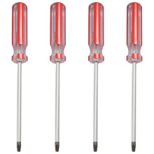 4X Plastic Handle T20 Security Torx Screwdriver Hand Tools