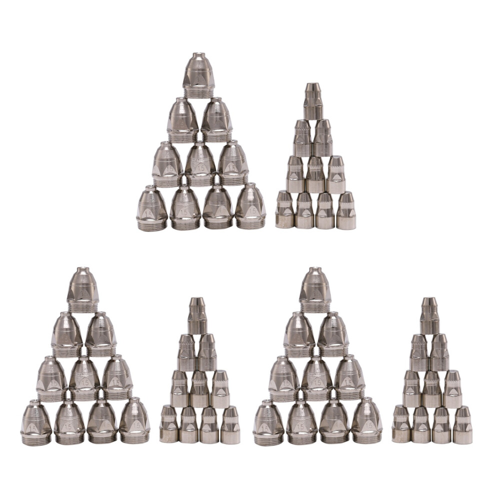 60Pcs P80 Plasma Cutting Torch Consumable Cutting Cnc 80A P80 Plasma Torch Tip Electrode Nozzle 6133020221347