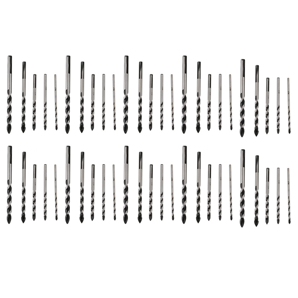 100 Pieces Multi-Material Tungsten Carbide Drill Bit Set For Porcelain Ceramic Tile,Concrete,Brick(3Mm 4Mm 5Mm 6Mm 8Mm) 6134218581946