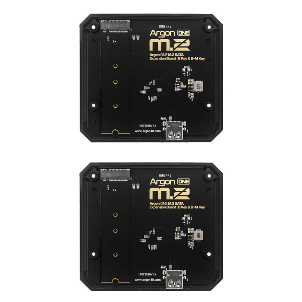 2X M.2 Expansion Board USB 3.0 to M.2 SATA SSD Adapter for Raspberry Pi 4 Model B Base for Argon ONE V2/M.2 Case-image-OPC-PNY6PX6-NEW