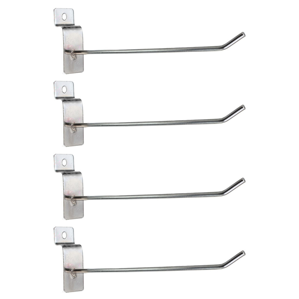 100 X Slatwall Single Hook Pin Shop Display Fitting Prong Hanger 150Mm 4713616156295