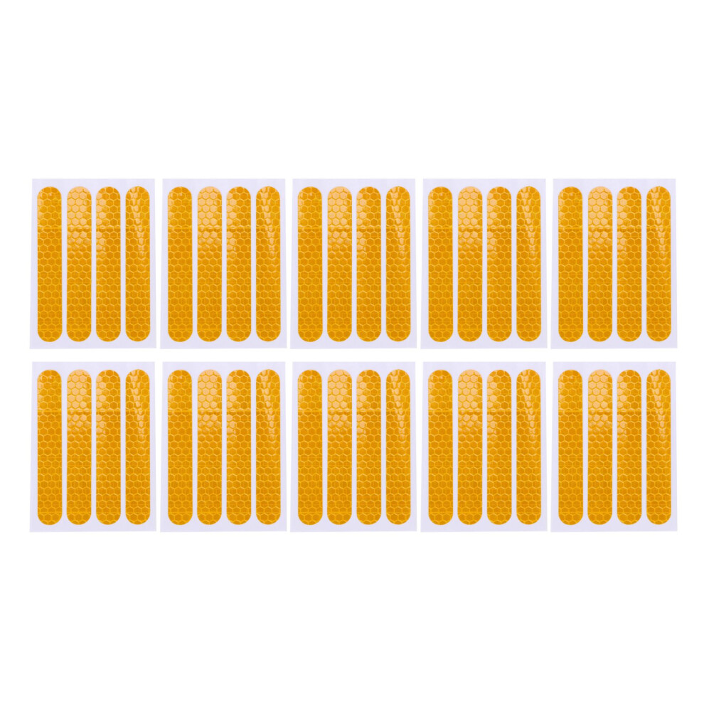 Front Rear Wheel Cover Protective Shell Reflective Sticker For Ninebot Max G30 Scooter Accessories 40Pcs, Yellow 4713344000037