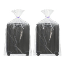 Pack of 2 Extra Large Giant Transparent Reusable Plastic Bags, 100 x 152 cm, for Large Plush Toys, Luggage, Clothes.
