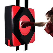 Punching Wall Heavy Duty Punching Bag, Martial Arts Training Board Wall Punch Target for Boxing, MMA, Durable Foam Combat Pad for Gym Red