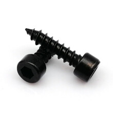 10/50X M4 M5 M6 304 Stainless Steel Black Carbon Steel Allen Hex Socket Cap Head Screw (35MM10PCS M6)