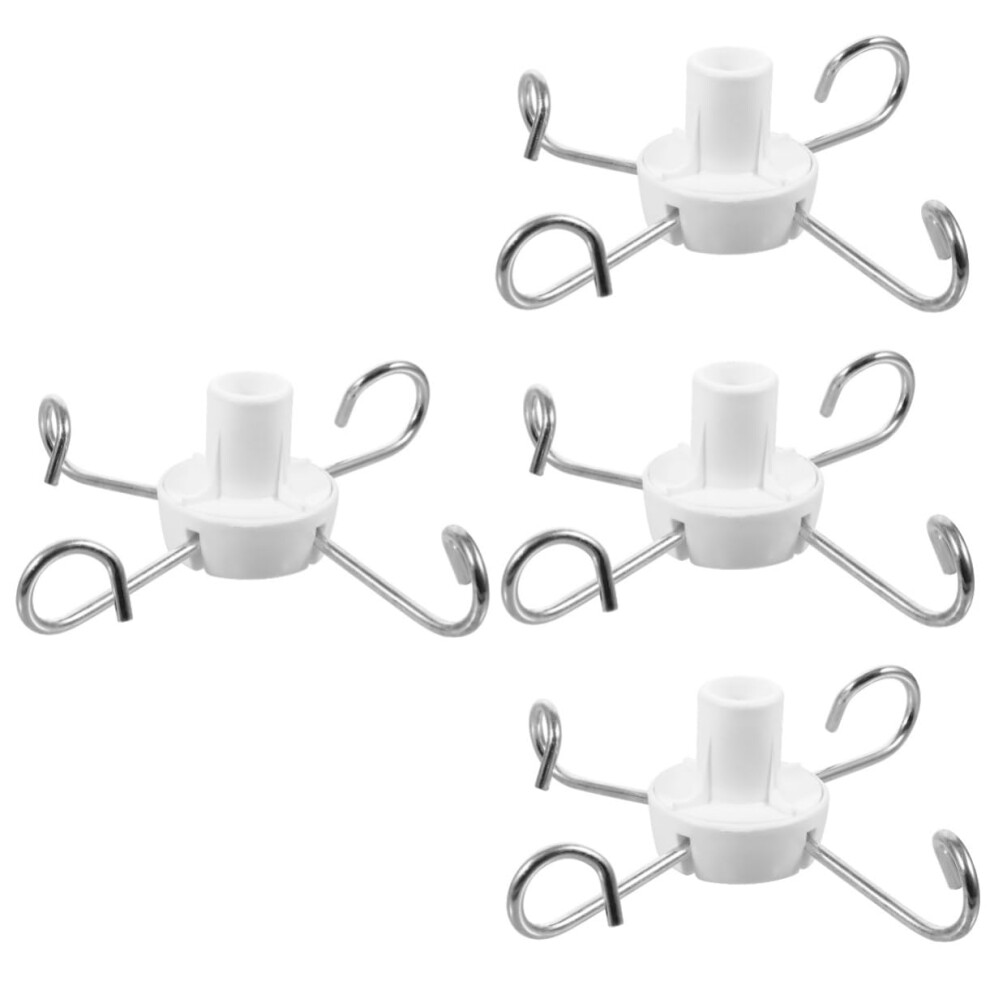 Set Of 4 Rod Accessories Hooks Vertical Stand Hook Stand Hanging Hook Partial Hook Stand Hook Rod Hanger Hanger Made Of Plastic 9412369674678
