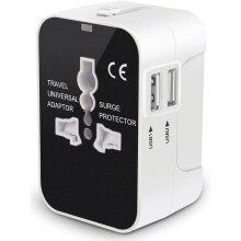 Companion de călătorie global, adaptor universal de călătorie multifuncțional cu porturi de încărcare USB duale, tehnologie avansată pentru