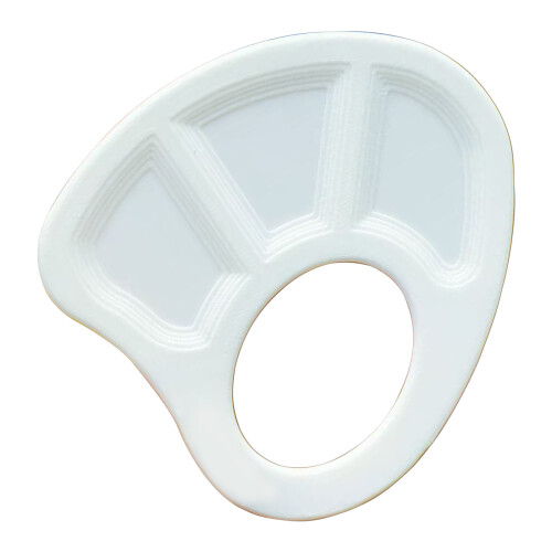 Langlebige Miniatur-Farbmischschale, Fingerhandpalette mit-Weiß