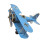 Flugzeuge Dekors Eisen Flugzeug Doppeldecker Modell-L Blau 1