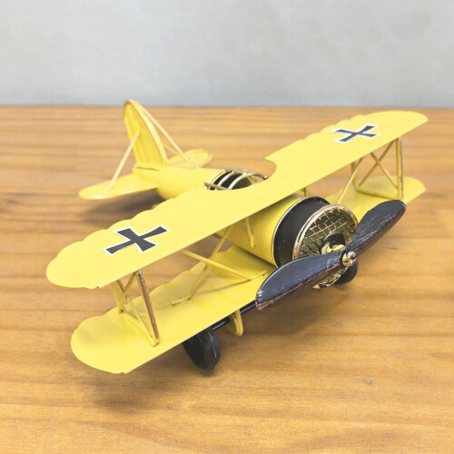 Flugzeuge Dekors Eisen Flugzeug Doppeldecker Modell-L Blau 1