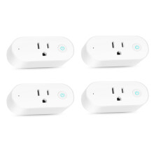 Priză inteligentă cu control pentru întreaga casă, control vocal cu Alexa și Asistent Google pentru utilizare ușoară