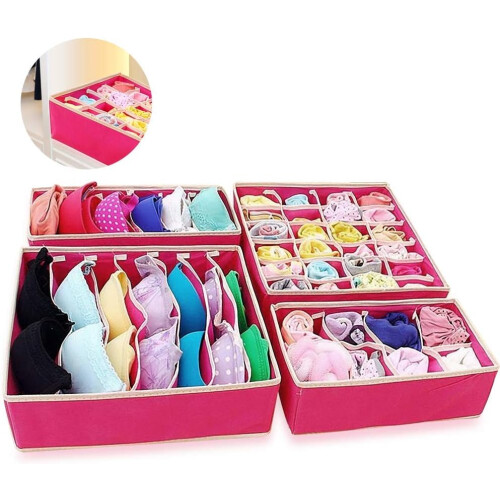 Underwear Storage Box, Highest Quality Drawer Organizer With Breathable Structure For Multi-Use, Non-Woven Material Eco-Friendly Fabric Polypropylene 1