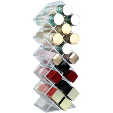 Make-up-Turmständer, transparenter Lippenstift-Organizer, drehbarer Sockel, Kosmetikaufbewahrung mit elegantem Design, praktisch für den Waschtisch