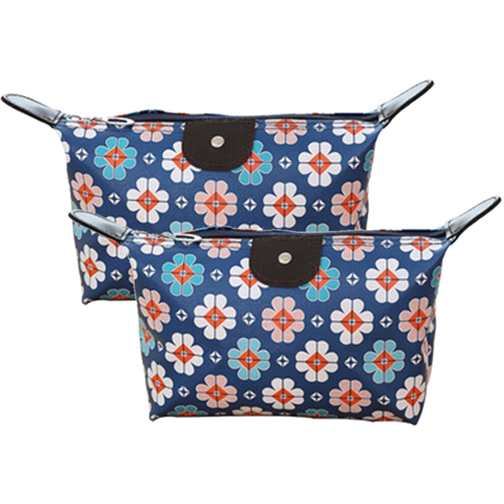 Piccola Borsa Cosmetica Dal Design Estetico Unico, Astuccio Cosmetico Multifunzione In Tela Di Velluto A Coste Ispessito, Facile Da Pulire Per-image