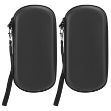 Custodia rigida in EVA per console PSVita, custodia portatile resistente all'acqua con doppio scomparto e rivestimento interno in nylon, custodia da