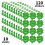 Vier klavertjes decoratieve sticker Duitse Lucky Seal Label 4