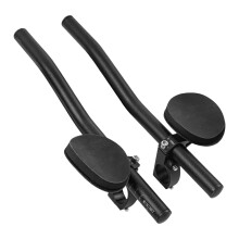 Bicycle Aero Bars Black Aluminium Alloy Clips for Racing TT, Road and Mountain Bikes