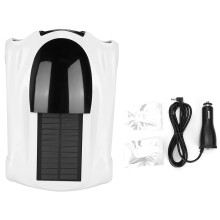 Bilradiatorvifte med solcelledrevet drift, energisparende luftrenservifte med høy hastighet, eksosdesign, USB-kompatibel kjøleløsning, 4