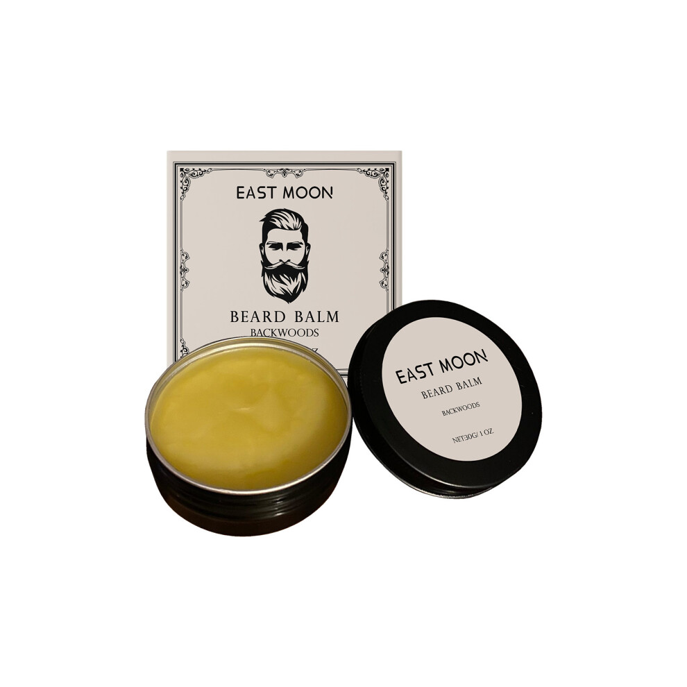 (30G) EAST MOON Men's Beard Care Balm Men's Beard Gentle Nourishing Moisturizing Non-greasy Aftershave Balm