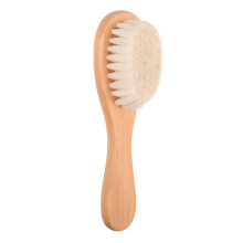 Baby Hair Brush with Wooden Handle Soft Bristles Brush Baby Wooden Brush Infant Head Massage Scrub Tool for Baby Toddler