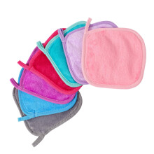 Set Of 7 Absorbent Flannel Wash Mitt Hypoallergenics Cotton Towels Washcloths For Children And Adults Makeup Remover Wash Gloves
