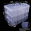 Portable Storage Solution, Transparent Design 3-Tier Stackable Containers, Adjustable Compartments for Customized Storage, Sturdy and Lightweight with 2