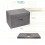 Foldable Storage Box with Lids, Linen Fabric Decorative Storage Containers, Reinforced Handles for Easy Carrying, Eco-Friendly Closet Organizer, Space 6