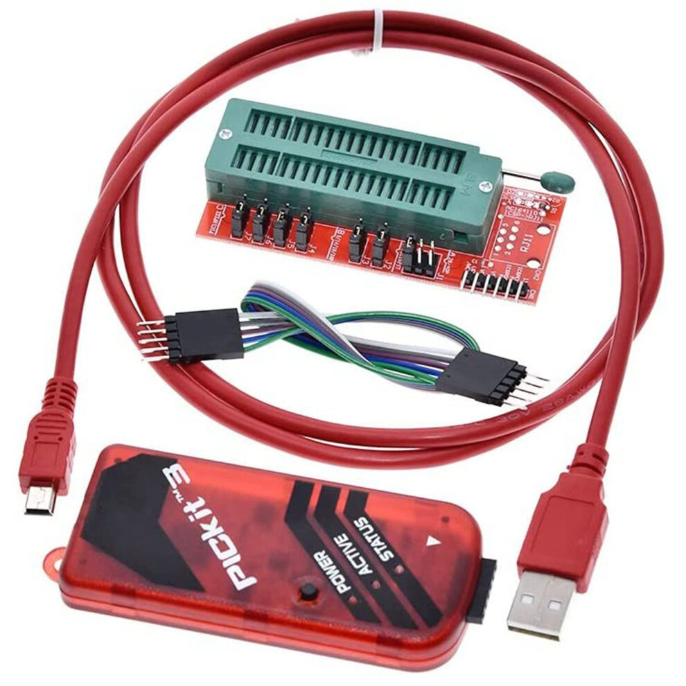 Pickit3 Programmer Pic Icd2 Pic Kit 2/3 Programming Adapter Universal Programmer Seat Fz0508 9412369676634