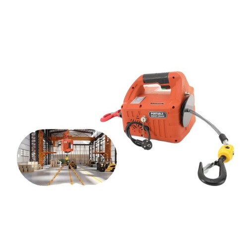 Treuil Électrique, Capacité de 500kg, Télécommande Sans Fil, Design Ergonomique,