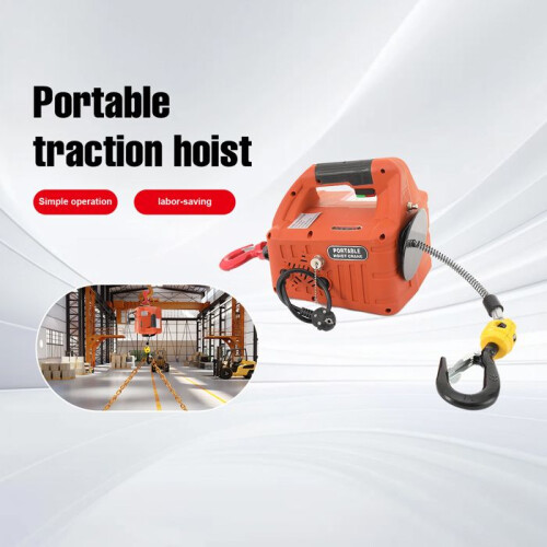 Treuil Électrique, Capacité de 500kg, Télécommande Sans Fil, Design Ergonomique, 1