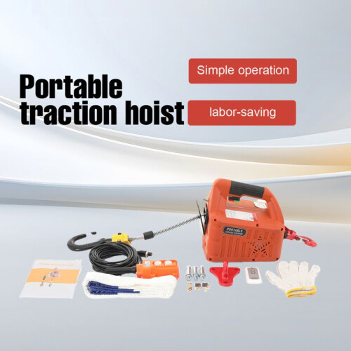 Treuil Électrique, Capacité de 500kg, Télécommande Sans Fil, Design Ergonomique, 2