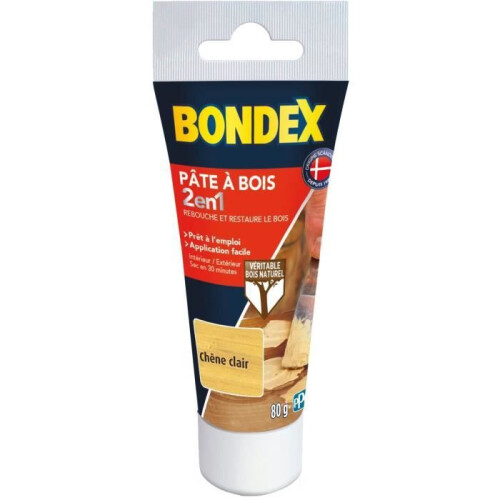 Holzpaste 2 in 1 - BONDEX - Hell Eiche - 80 gr