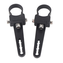 Kit de suporte de montagem para barra de luz LED em liga de alumínio, rotação de 360 graus com almofadas de espuma, sem necessidade de solda,