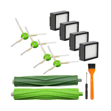 Kit de atualização para aspirador robô, compatível com acessórios para aspirador iRobot Roomba, peças de reposição com filtros de alta