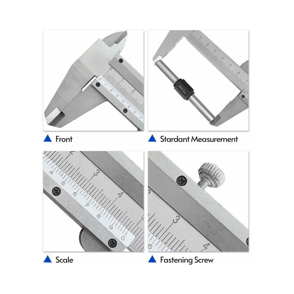 Precision Vernier Caliper For Multiple Measurements, Manual Operation Ensuring Durability And Reliability In Various Applications Including 9128293314787