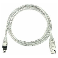 Cabo de transferência de dados versátil, compatível com os padrões Firewire400, IEEE1394 e iLink para conectividade perfeita, com ranhuras