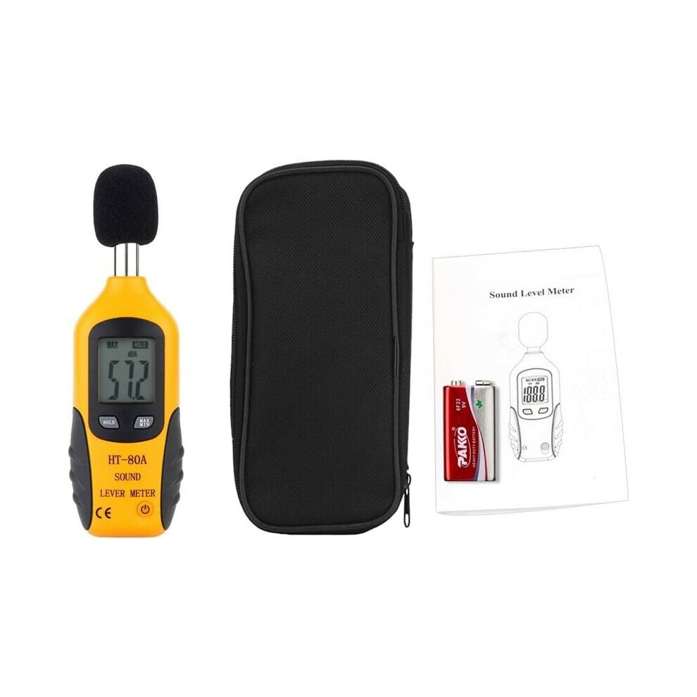 Precision Decibel Meter, Digital Sound Level Meter With Wide Measuring Range, Data Hold, Sensitive Sound Detection For Home Factories 9128293314671
