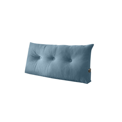 Oversized Segment Pillow Multiple Functional Bedframe-Deep Blue