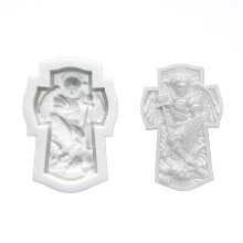 Durable Silicones Fondant Molds Angel Embossing For-Style 8