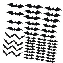 Halloween Bat Clings Adhesive PVC Sticker Realistic Flying-48